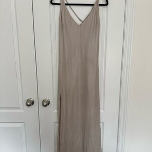 Marciano silver / Off-White Sleeveless Slip Dress